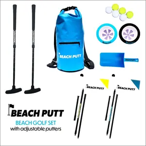Beach Putt - beach golf set w/2 adjustable putters