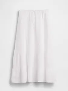 [FLASH SALE] Cotton Gauze Easy Tiered Maxi Skirt