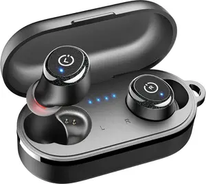 TOZO-T10 (Ergonomic Edition) Wireless Earbuds Bluetooth 5.3 Headphones, App Customize EQ, Ergonomic Design, 55H Playtime, Wireless Charging Case, IPX8 Waterproof Sound in-Ear Headset, 2024 New Version FathersDayGift Audio Electronic