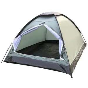 2 Person Camping Tent, Lightweight Waterproof Backpacking Tent with Carry Bag for Outdoor Hiking - Army Green