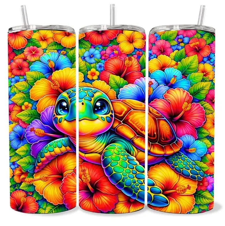 Teenage Mutant Ninja Turtles 20oz Skinny Tumbler, TMNT Stainless Steel Vacuum Insulated Coffee Cup, Hot & Cold Leakproof Travel Tumbler, Retro Cartoon Fan Gift
