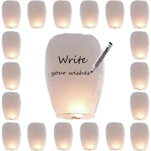 20 PCS White Paper Lanterns, You can use These Lanterns to Easily Create a Style Festive Atmosphere, Lanterns for Birthday Party Wedding Decoration and Out