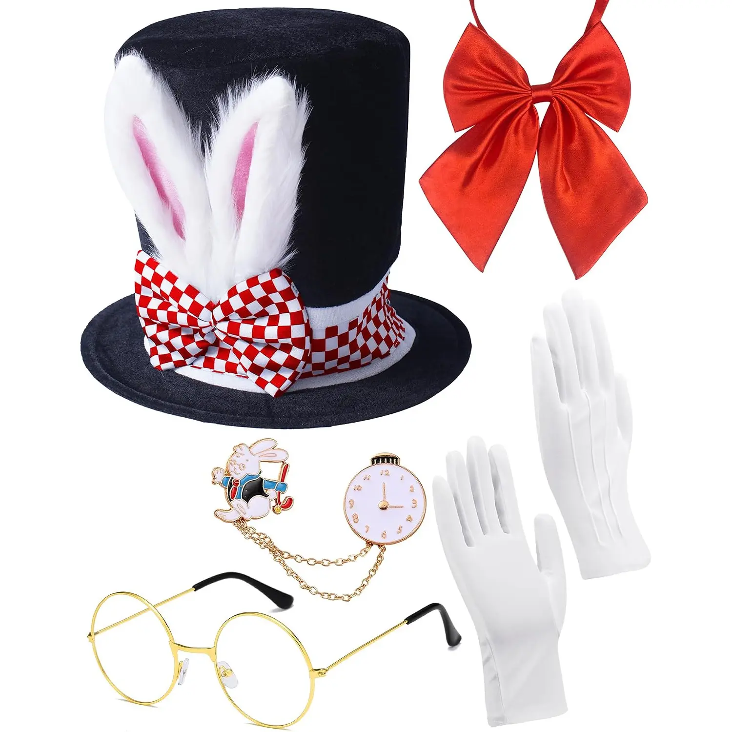 Easter Bunny Hat Magic Top Hat for Halloween Easter Cosplay Magician Prop Costume Accessory