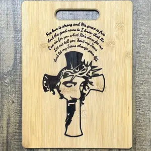 Jesus engraved chopping board 12x9