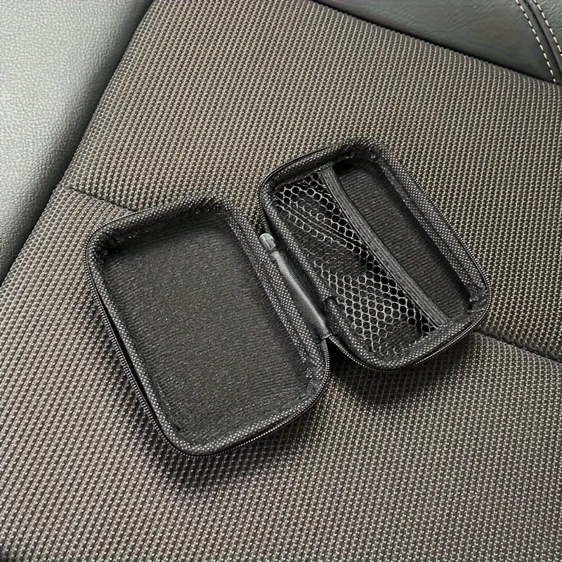1 Storage Bag for Data Cables / Charging Cable Organizer – Headphone Case with EVA Zipper / Self-Sealing Bag Headset