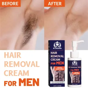 Men's Hair Removal Cream, Body Hair Removal, Gentle Formula for Sensitive Areas, Effective Moisturizing Balm for Daily Use, Ideal for All Skintypes