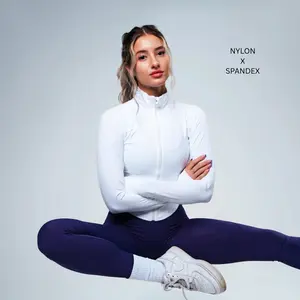 EKKO Women's Jacket in Nylon Material - Crop Top Style EKKO Women's Jacket in Nylon Material - Crop Top Style
