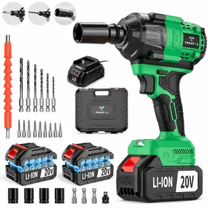 Brushless Cordless Impact Wrench, 800Nm High Torque, Variable Speed, Built-In LED Light, Li-Ion Battery Included for Car Repair & DIY Projects truck