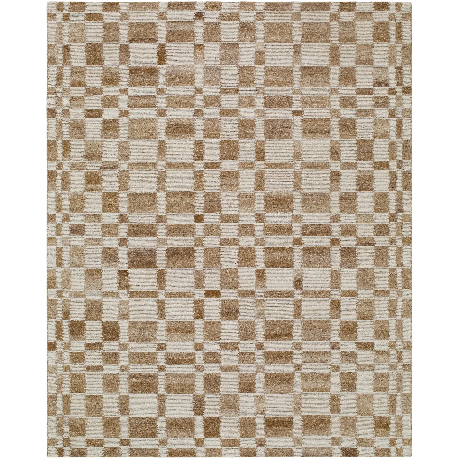 Dundee 100% Wool Hand Tufted Rug, Checkered Pattern Dundee 100% Wool Hand Tufted Rug, Checkered Pattern