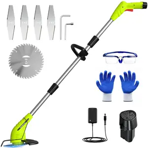 12V Cordless Lightweight Grass Trimmer & Weed Wacker, Battery Powered Lawn Edger with Fast Charger, Perfect for Garden & Yard Work