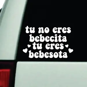 Bebecita Bebesota Car Decal Truck Bumper Sticker Window Windshield Vinyl Girls Latina Spanish Music Bunny