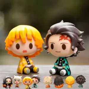 Demon Slayer Action Figure Kimetsu No Yaiba Kamado Tanjirou Nezuko Agatsuma Zenitsu Action Figure Anime Model Statue Toys Gifts