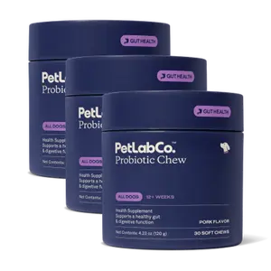 3x PetLab Co. Probiotics for Dogs Soft Chews for Seasonal Allergies, Gut, and Digestive Health. Vet-Reviewed, Premium-Quality Ingredients - Supplements
