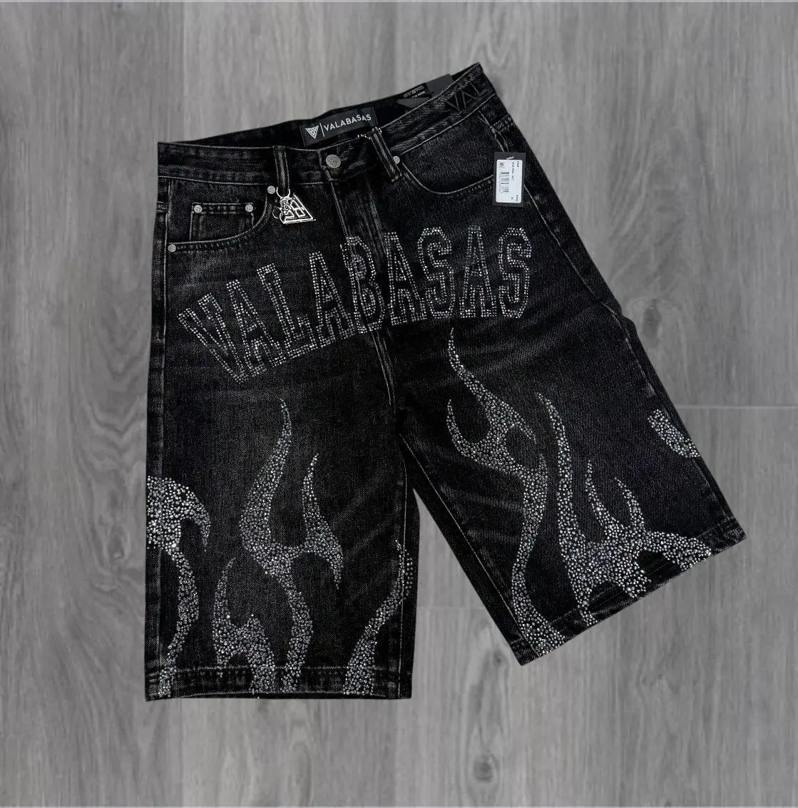 Valabasas - Haste Denim Shorts - Black - 1027