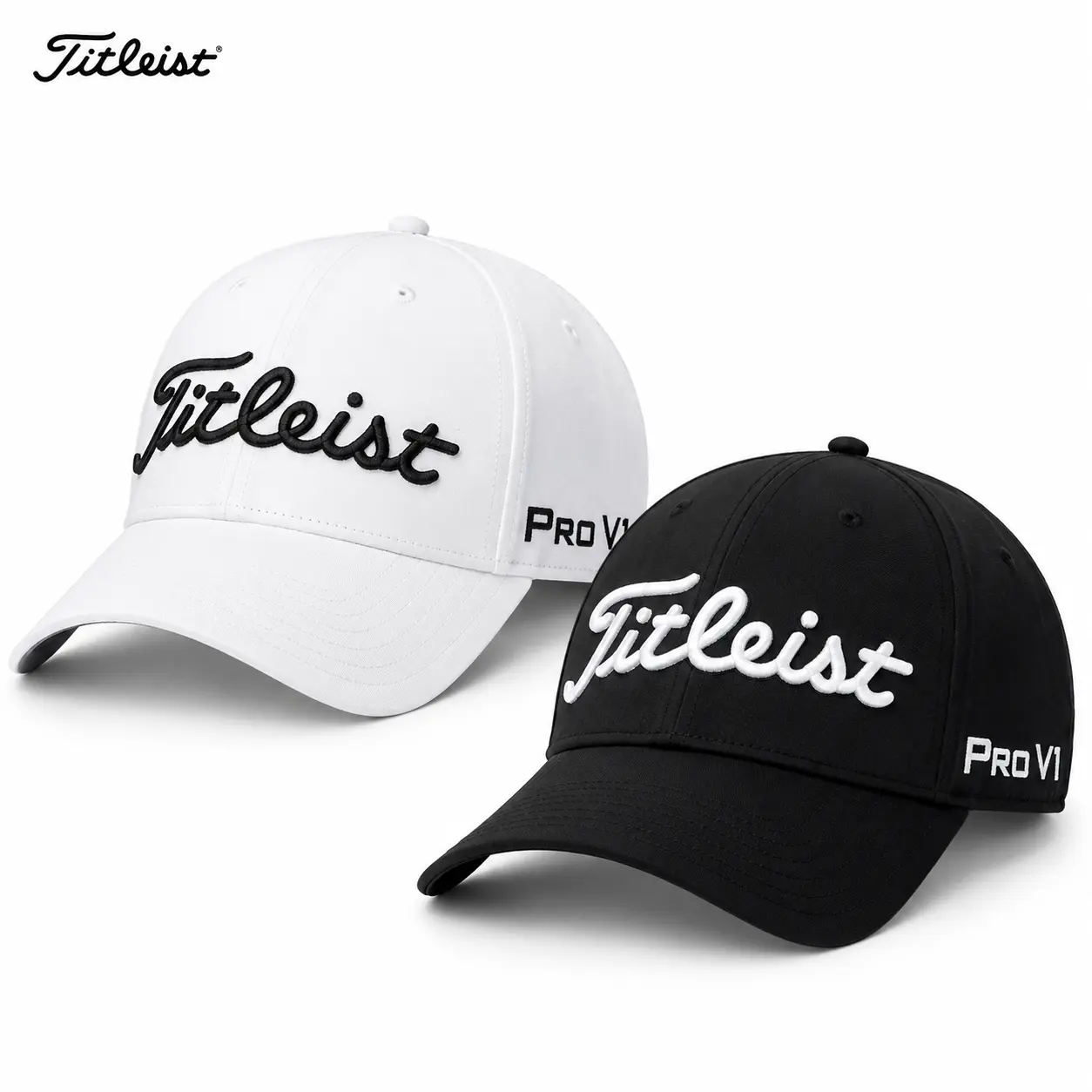 Titleist Tour Performance Golf Hat | Black & White | Best-Selling Adjustable Golf Cap | Lightweight Stretch Fit | Moisture-Wicking Comfort | Golf & Outdoor Wear