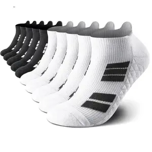 6 Pairs of Sports No Show Socks for Men and Women Terry Soles Absorb Sweat Breathable White Ankle Socks for Daily Wear Comfortable and Stylish Tubesocks Training Menswear Day Sporty heavy-duty cold weather outdoor sport sock thickened Athletic