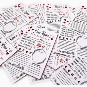 Books Review Stickers for Book Lovers, Decorative Self-Adhesive Labels for Marking Reading Notes