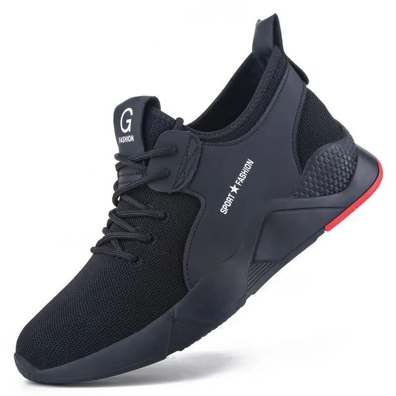 New Steel Toe Work Safety Women Sneakers Breathable Lightweight Indestructible Shoes Men Stylish Staple Essential Comfort Modern Durable On Stitching Soft Ventilated Walking Daily Slip Cushion Versatile Trendy