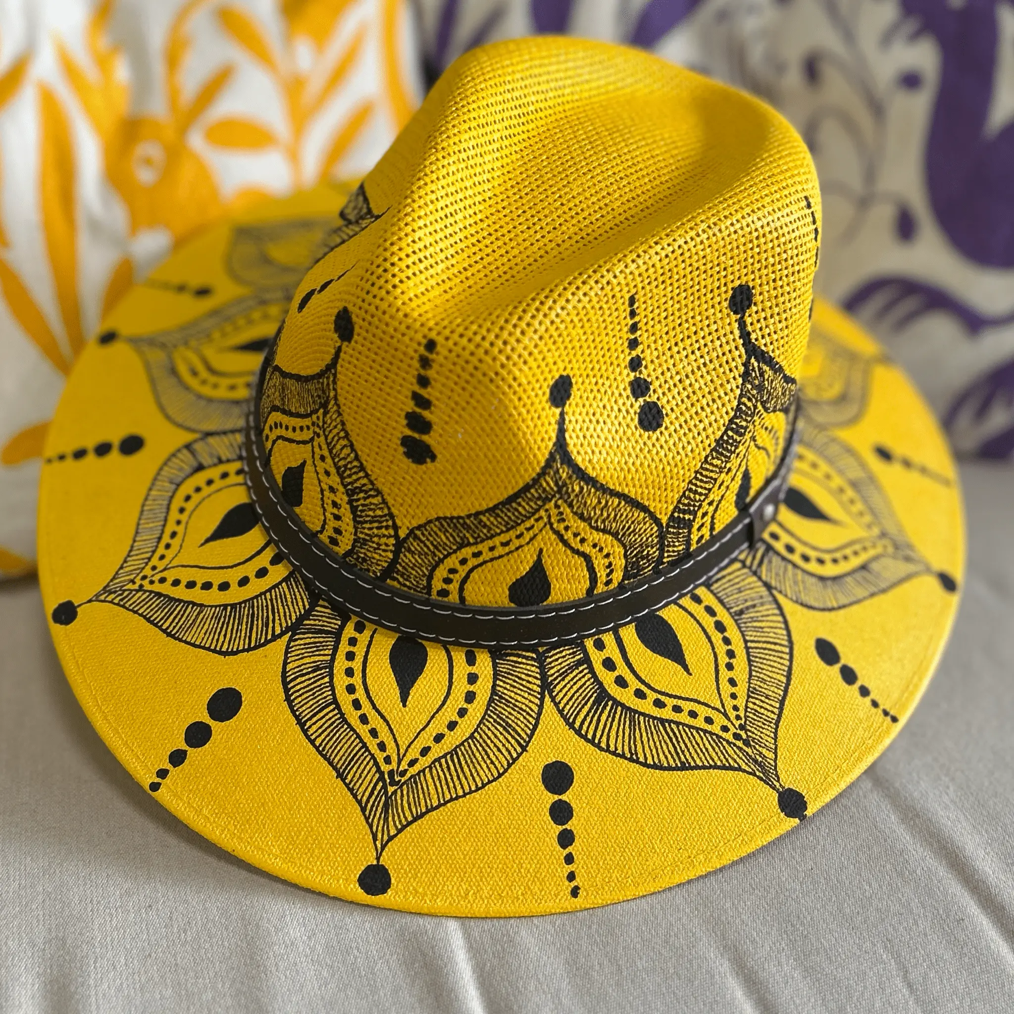 Mexican Hand Painted Sun Hat - Gypsy - TikTok Shop