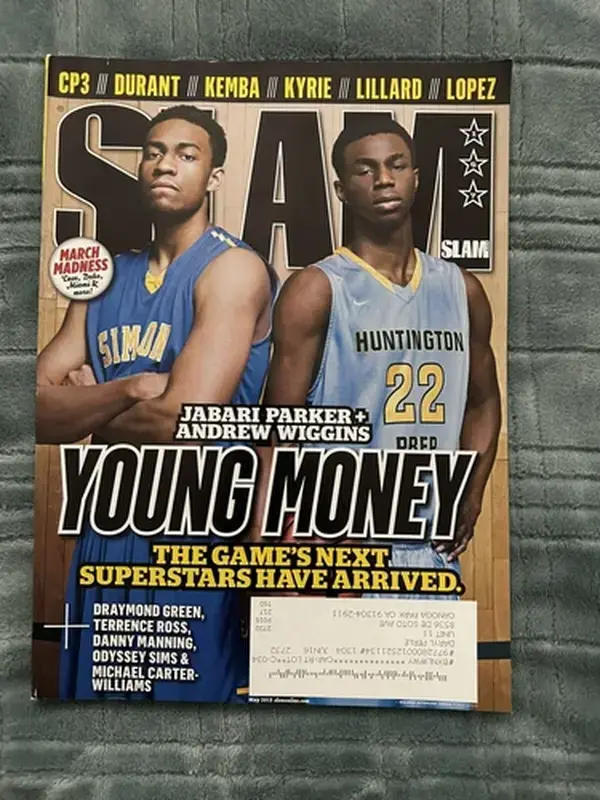 2013 MAY Slam Magazine Poster Print #167 Jabari Parker + Andrew Wiggins w/Durant Paul - POSTER NO FRAME