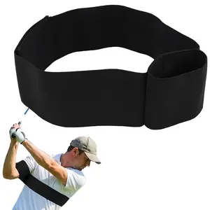 Slider Golf Training Aid, Golf Swing Arm Band for Correct Swing Posture & Maintain Stability, Foldable Elastic Band, Trainer for Left & Right Arm