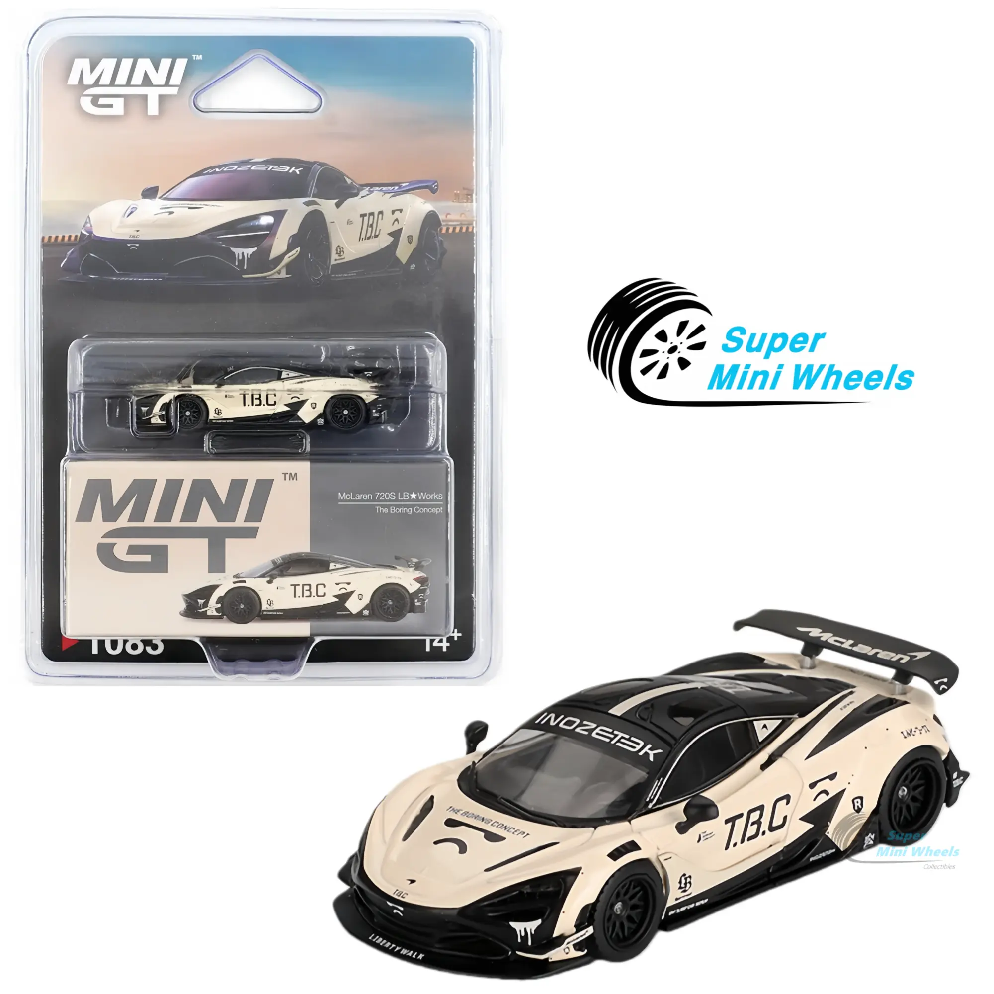 Mini GT 1:64 McLaren 720S LB Works The Boring Concept #1083