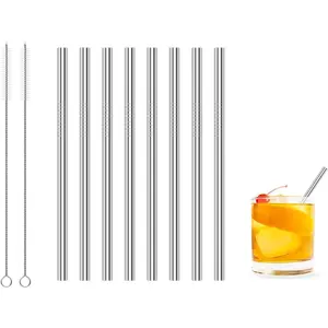 Short Metal Straws For , Small   Straws For Drinks, ?6 mm x 5.5 Inch