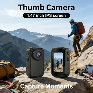 Tiny HD Mini Camera 1080P Thumb Action Camera Portable Vintage Recorder with 16GB Card Outdoor Vlog Camera Magnetic Wireless Memory Compact