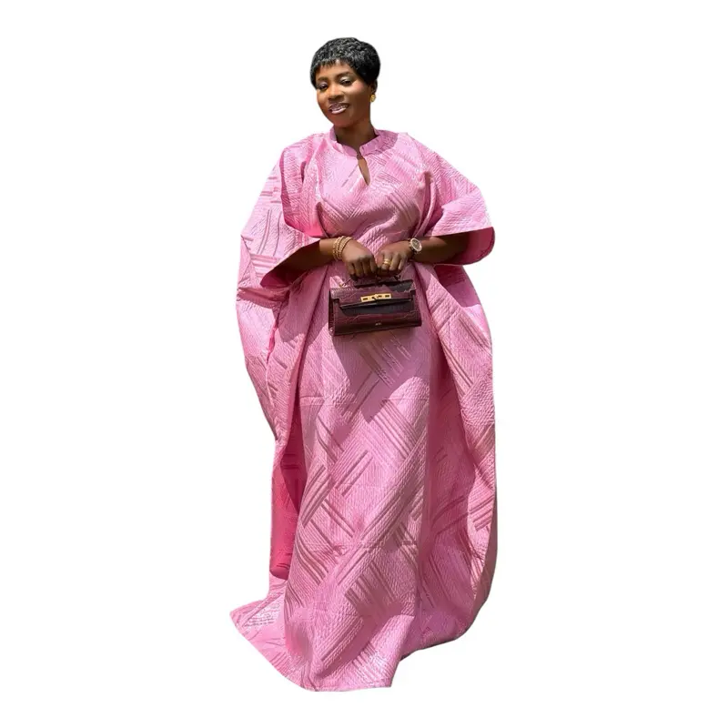 Samira brocade Bubu with head wrap and inner belt Womenswear