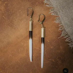 YELLOWSTONE BETH DUTTON PORCUPINE QUILL EARRINGS // HOOK VARIATION