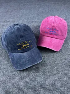 Vintage Washed HAVEL MARY Cap – Premium Embroidery, Bold Streetwear Style, Unisex Fit