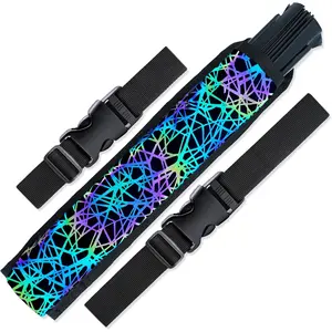 Rave Fan Holster - Rave Fan Holder - Rave Festival Accessories | Hand Fan Holder & thigh holster for Rave Essentials Web - Reflective