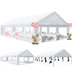 COBIZI 20x40 Heavy Duty Wedding Tent with Removable Sidewalls,Outdoor Gazebo for Party