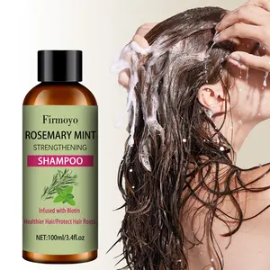 100ml/3.38oz Rosemary Hair Growth Shampoo, Thickening and Regenerating Formula for Men and Women - Rosemary Mint Strengthening Shampoo with Tea Tree Oil and Biotin - For Thinning Hair and Hair Loss, Unisex
