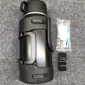 101oz (3.0L) Stainless Steel Vacuum Insulated Thermos, Large Insulated Travel Water Jug & Coffee Thermoses with Handle and Cup for Hiking, Fishing (101, Fluid Ounces)