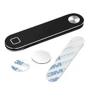 Laptop Phone Holder, Adjustable Laptop Side Mount Clip, Magnetic Laptop Monitor Mount, Computer Laptop Cellphone Stand Foldable Aluminum Expansion Bracket Tablet Clip for Dual Screen Does not apply