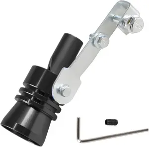Universal Turbo Sound Whistle Exhaust Muffler – Tailpipe Noise Sound Simulator & Enhancer for Cars, Trucks, Motorcycles, Dirt Bikes & Scooters (XL, Black)