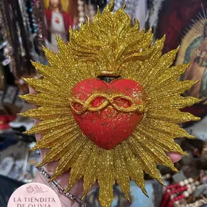 Sacred Heart  Resin Wall Plaque 7” x 8”