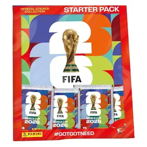 [ Stater Pack ] 2026 FIFA World Cup Panini Sticker Collection | World Cup 2026 Official Sticker Panini Stater Pack