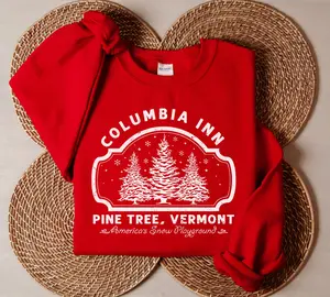 Columbia Inn Sweatshirt, Pine Tree,  Christmas Vermont Shirt