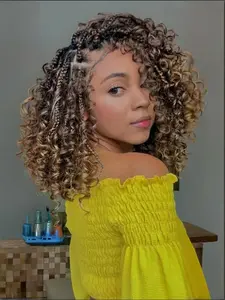 Braided Wigs for Women 16inch 13x6HD Braided Lace Front Wigs Boho Braided Wigs with Baby Hair Black Goddess Box Braid Wig Synthetic Curly Wigs Premium Synthetic Braided Lace Front Wigs