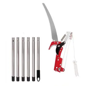 6-Piece Assembly Structure Kit, High Branch Saw, Tree Pruning Tool, Fruit Picking Tool, Single Piece Packaging, Essential Gardening Gear