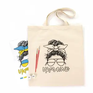 Rosa Talent Ukraine - Shopper Coloring Kit. Ecobag Painting Kit, Cotton 0.03 lb/in2, 14.96*16.54 inches