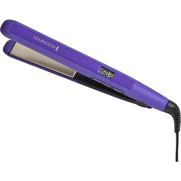 Remington 1" Flat Iron, Hair Straightener with Anti-Static Technology, 30-Second Heat Up & 60 Minute Auto Shut-Off, 30% Longer Ceramic Floating Plates, Titanium + Ceramic Coating