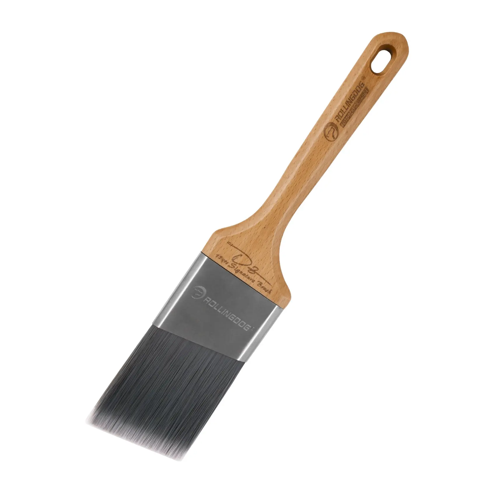ROLLINGDOG Professional Paint Brush for Walls - 2.5 Inch Angled Trim Paint Brush,Wall Paint Brushes, Easy to Clean Soft Filament