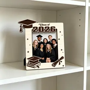 Perfect for Boyfriend, Girlfriend, Brother, Daughters, Sons and Friends, 2026 Graduation Wooden Photo Frame, Commemorative Keepsake & Gift for Graduates