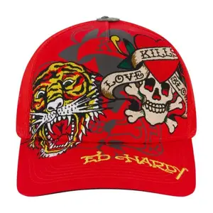Ed Hardy tiger trucker snapback