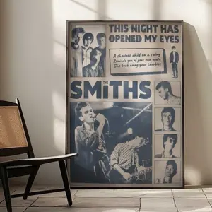 The Smiths Vintage Music Inspired Poster, Retro 80s 90s Indie Rock Wall Art, Fan Gift