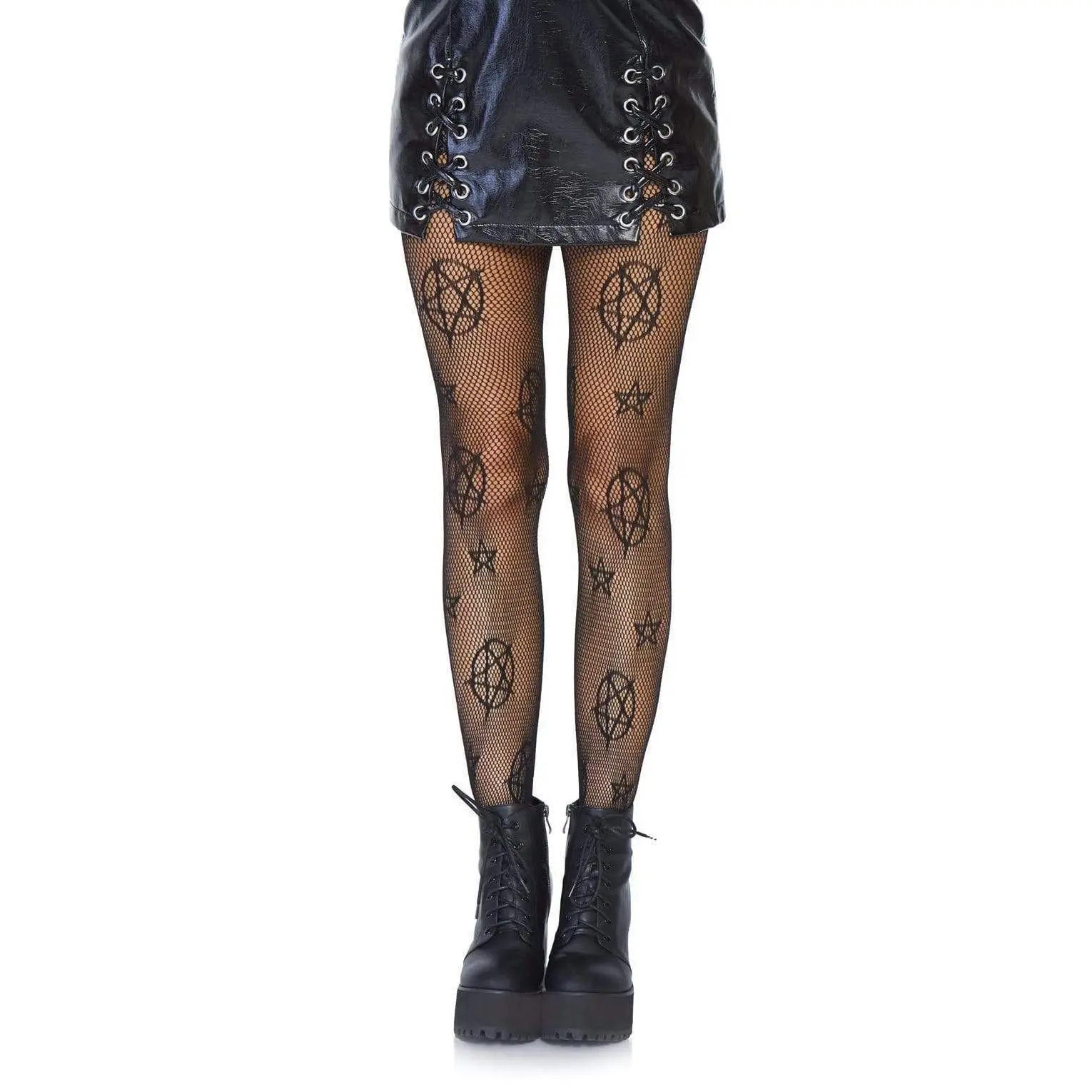 Women's Sexy Occult Pattern Mesh Fishnet Lingerie Tights - Breathable, Stretchy Style, Durable Fabric, 1-Piece Essential Leg Wear for Alt Women, Rituals, Patterned Tights, Comfortable, Hand Wash, Fishnet Tights, Edgy Look