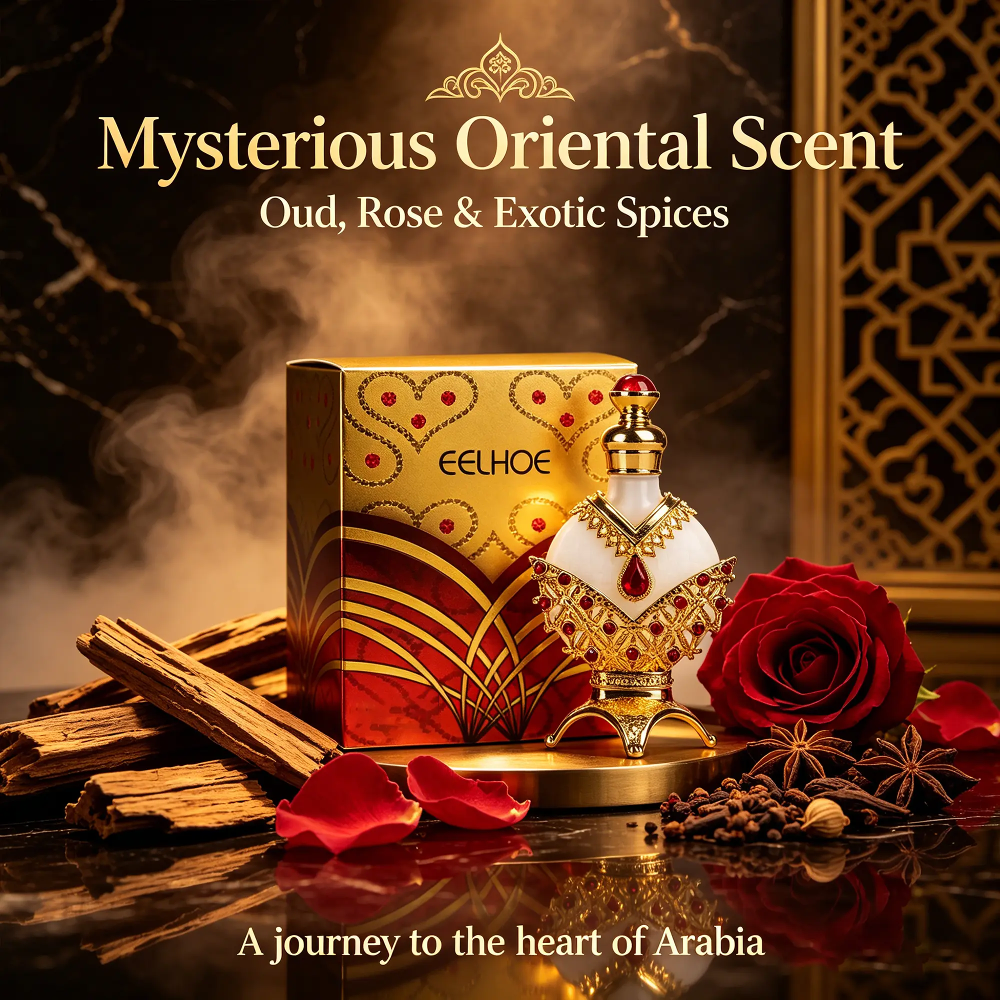 Perfume, Arabian perfume, 12 ml, Arabian women’s fragrance, long-lasting Arabian scent, suitable for everyday use, parties, and gifting—Christmas gift, confession gift, anniversary gift